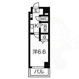 間取図画像 1K