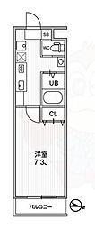 間取図画像 1K