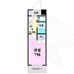間取図画像 1K