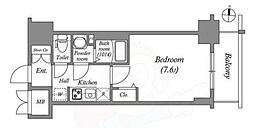 SHOKEN Residence名古屋 太閤通 1Kの間取図画像