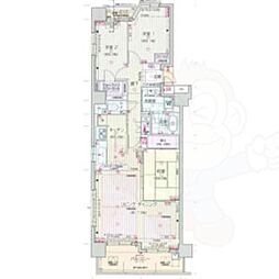 ローレルコート丸の内 3LDKの間取図画像