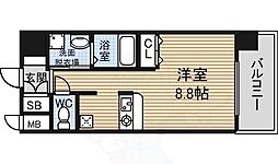 ライジングコート名古屋駅南 1Kの間取図画像