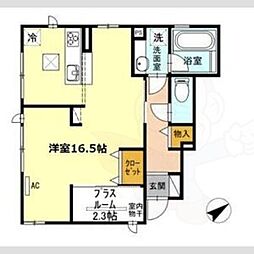 LiminesS ワンルームの間取図画像