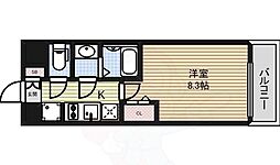プレサンス大須観音ディオ 1Kの間取図画像