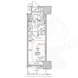 ディアレイシャス浅間町 1Kの間取図画像