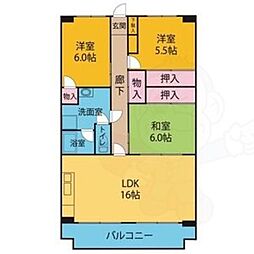 OS・SKYフレックス藤ケ丘 3LDKの間取図画像