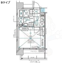 ディアレイシャス金山II 1Kの間取図画像