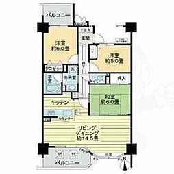 ライオンズガーデン八田 3LDKの間取図画像