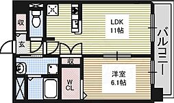 プレサンス名古屋STATIONルミアス 1LDKの間取図画像