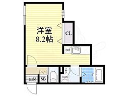 Branche覚王山2 ワンルームの間取図画像