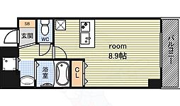 プレサンス覚王山D-Style2 ワンルームの間取図画像