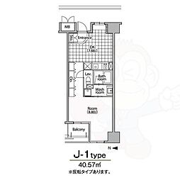 グランアベニュー栄 1LDKの間取図画像