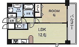プレサンス新栄デコール 1LDKの間取図画像