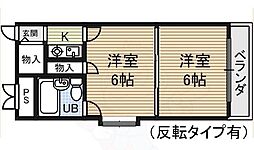 東和マンション新栄 2Kの間取図画像