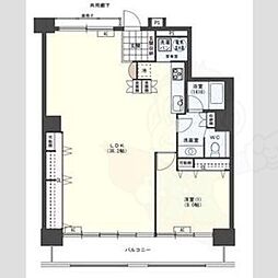 キャッスルハイツ上前津 1LDKの間取図画像