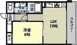 R-CourtIzumi 1LDKの間取図画像