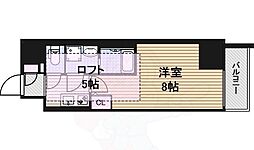 エステムコート名古屋・栄デュアルレジェンド 1Kの間取図画像