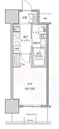 パークアクシス名古屋山王橋 1Kの間取図画像