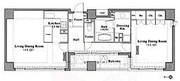 IZUMIONE 1LDKの間取図画像