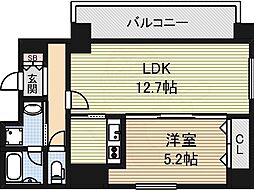 パーチェパラッツォ 1LDKの間取図画像