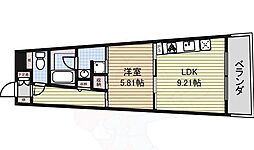 SLANTWALLS 1LDKの間取図画像