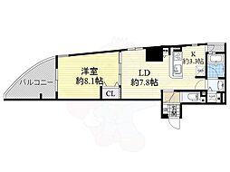 さくらヒルズフジミ 1LDKの間取図画像