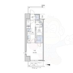 パークアクシス名駅南グランデ 1Kの間取図画像