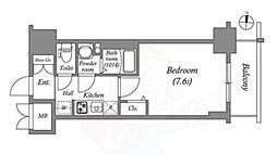 SHOKEN Residence名古屋 太閤通 1Kの間取図画像