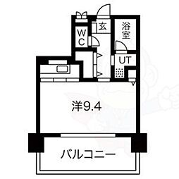CASTELLOASSO 1Kの間取図画像