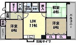 エスポワール志賀本通 3LDKの間取図画像