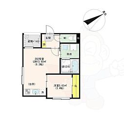 ハーモニーテラス新栄町 2階/-