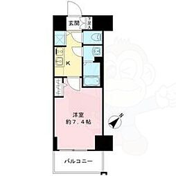 エスリード新栄グランラグジェ 1Kの間取図画像