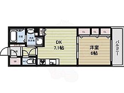 プレサンスグラン丸の内 1DKの間取図画像