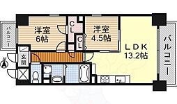 ツインアウルズ 2LDKの間取図画像