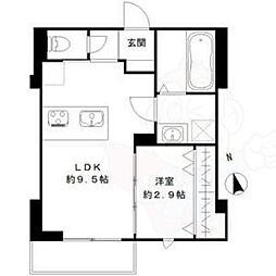 LacineDays 1LDKの間取図画像