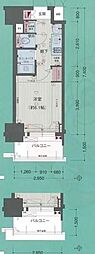 プレサンスSAKAE白川公園2 ワンルームの間取図画像