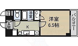 プレサンス名古屋STATIONアライブ ワンルームの間取図画像