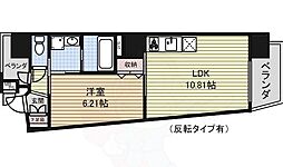 SLANTWALLS 1LDKの間取図画像