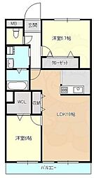 ホワイトフォーラム2 2LDKの間取図画像