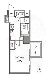 レジデンス名古屋千代田 1Kの間取図画像