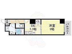 RESIDIA東桜 1DKの間取図画像