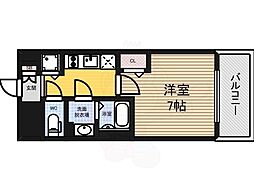 プレサンス上前津フィット 1Kの間取図画像