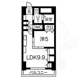 プレステージ千種 1LDKの間取図画像