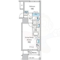 名古屋市千種区今池1丁目マンション 1LDKの間取図画像
