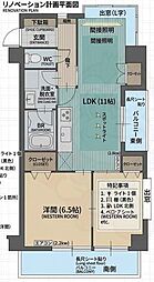 パラティーノ井東 2LDKの間取図画像