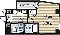 エステムプラザ名古屋・栄プレミアム 1Kの間取図画像