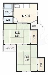 正起ビル 2DKの間取図画像