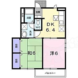 チェリーブロッサム 2DKの間取図画像