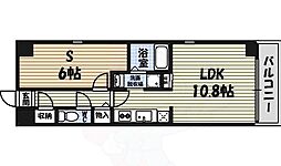 S・Alley 1LDKの間取図画像
