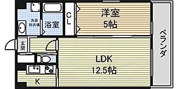 メゾンi本陣 1LDKの間取図画像
